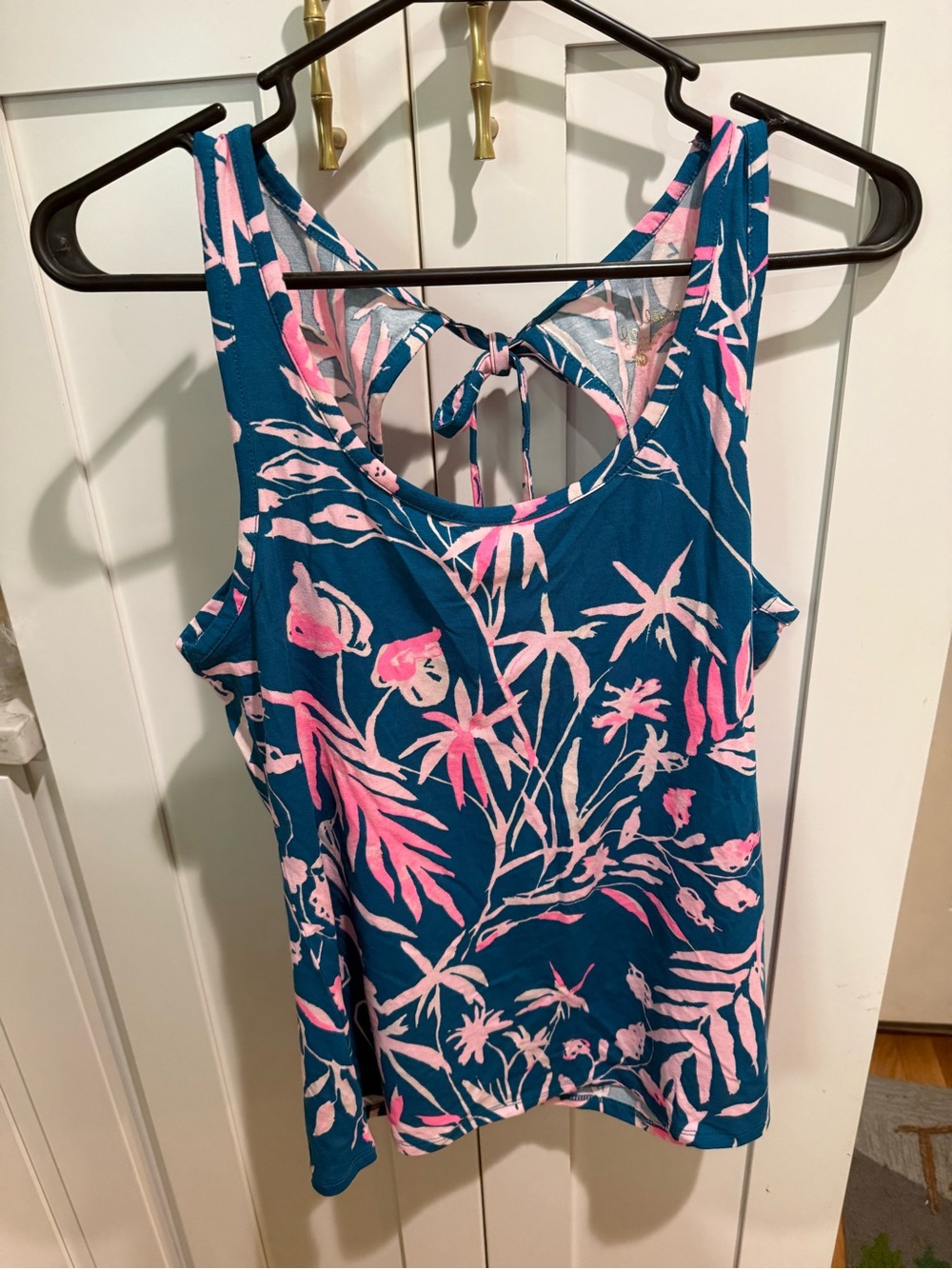 Lilly Pulitzer Teal and Pink Tropical Print Kids One-Piece